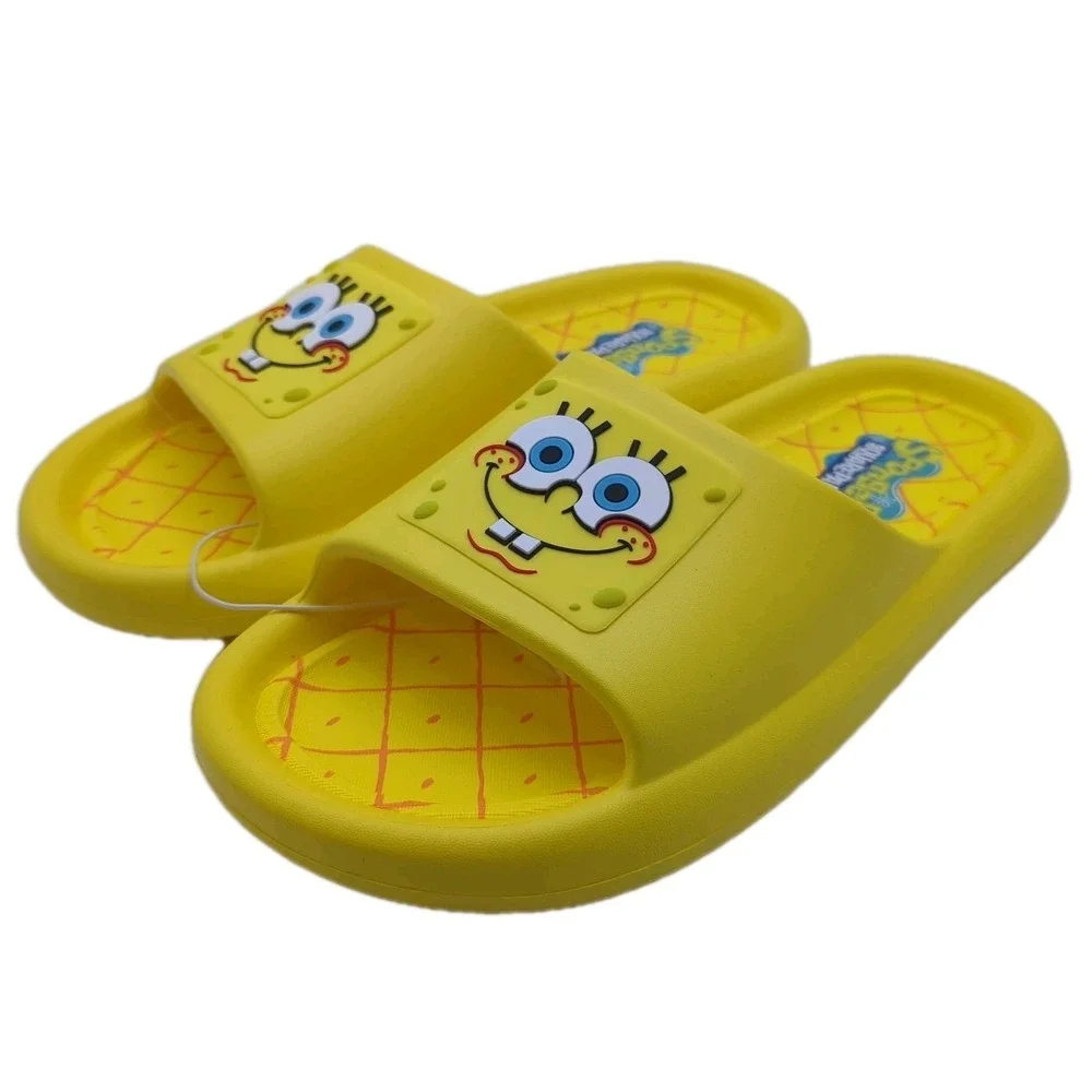 SpongeBob SquarePants Comfort Slide Sandals Mens Size 10 Ground Up